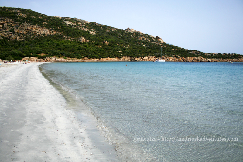 immagine mare e spiaggia di roccapina sud Corsica