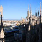 Sulle terrazze del Duomo di Milano